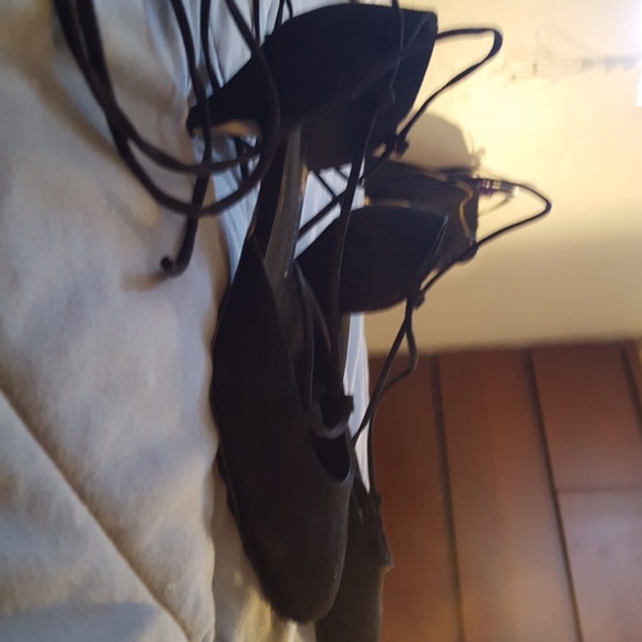 Torrid leather lace up mini heels - Picture 2 of 3